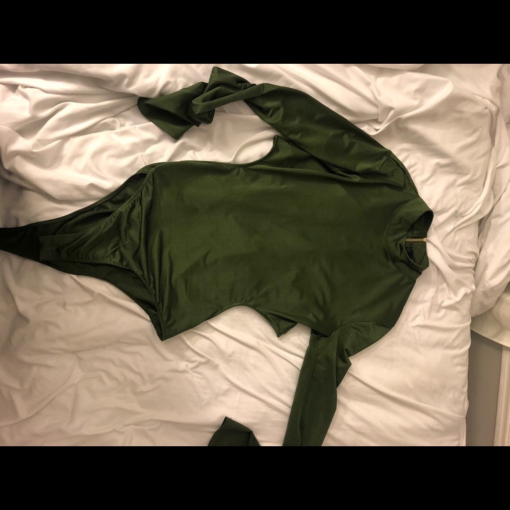 Long sleeve cutout bodysuit